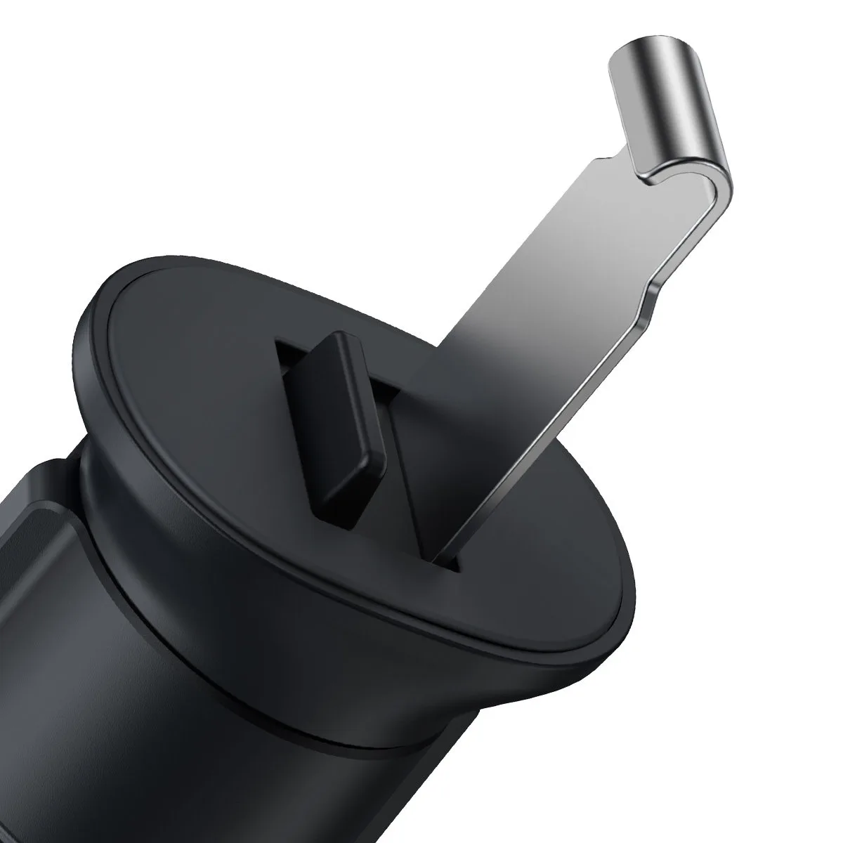 Suport metalic pentru telefon de mașină Metal Age II negru, cu fixare prin ventilație 7