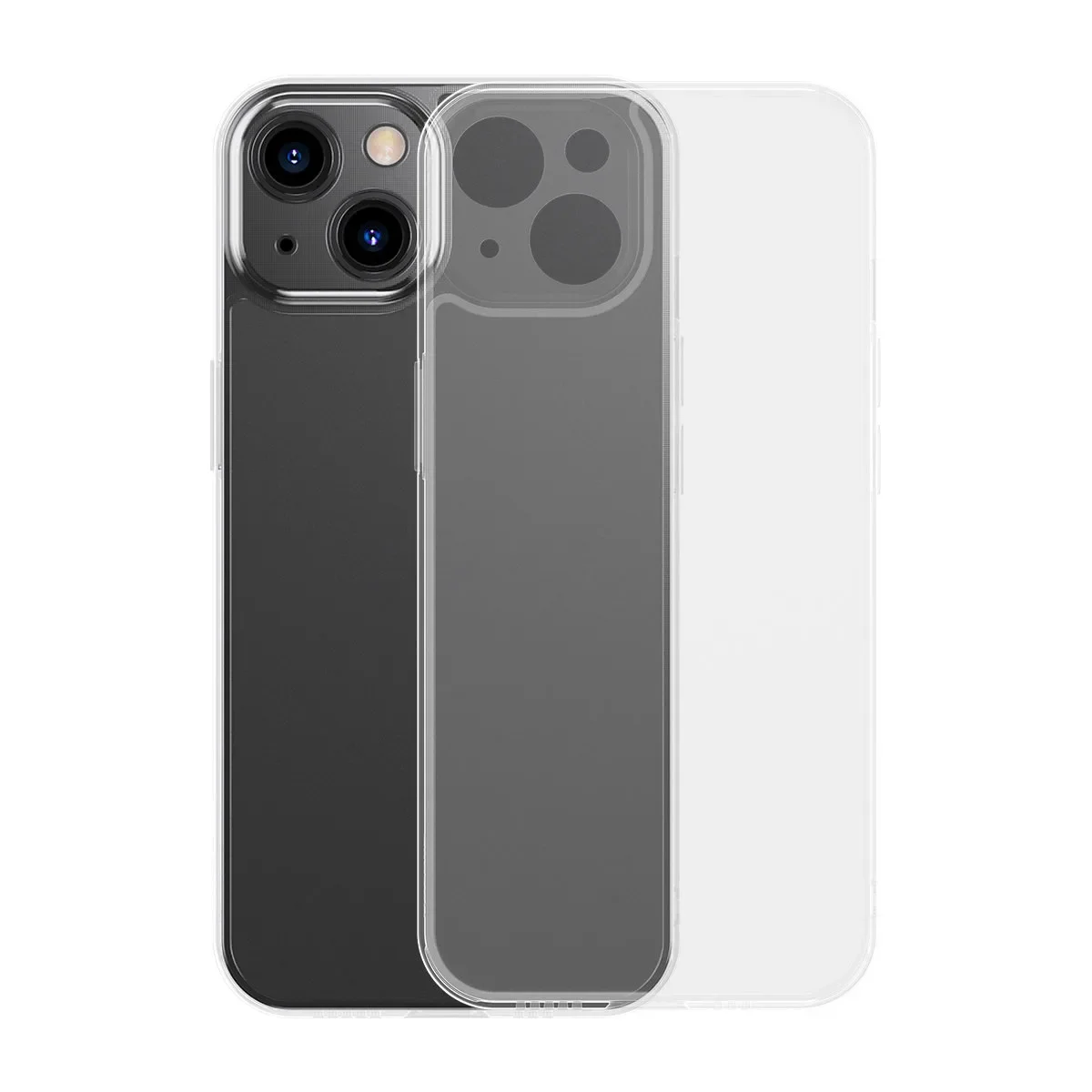 Futrola za iPhone 13: Tvrda futrola s gel okvirom, prozirna