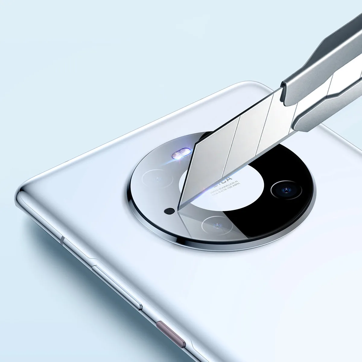 0,3 mm-es átlátszó kamera lencsevédő a Huawei Mate 40 Pro-hoz + tisztító készlet (2 db-os csomag) 7
