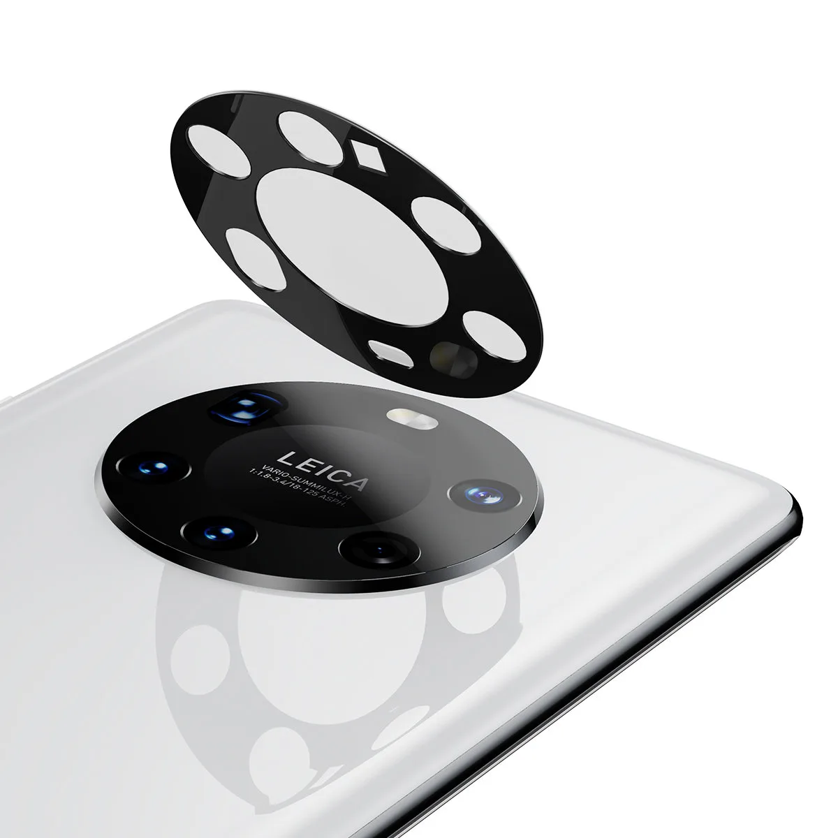 Huawei Mate 40 Pro+ 0,3 mm-es átlátszó kamera lencsevédő + tisztító készlet, 2 darabos szett