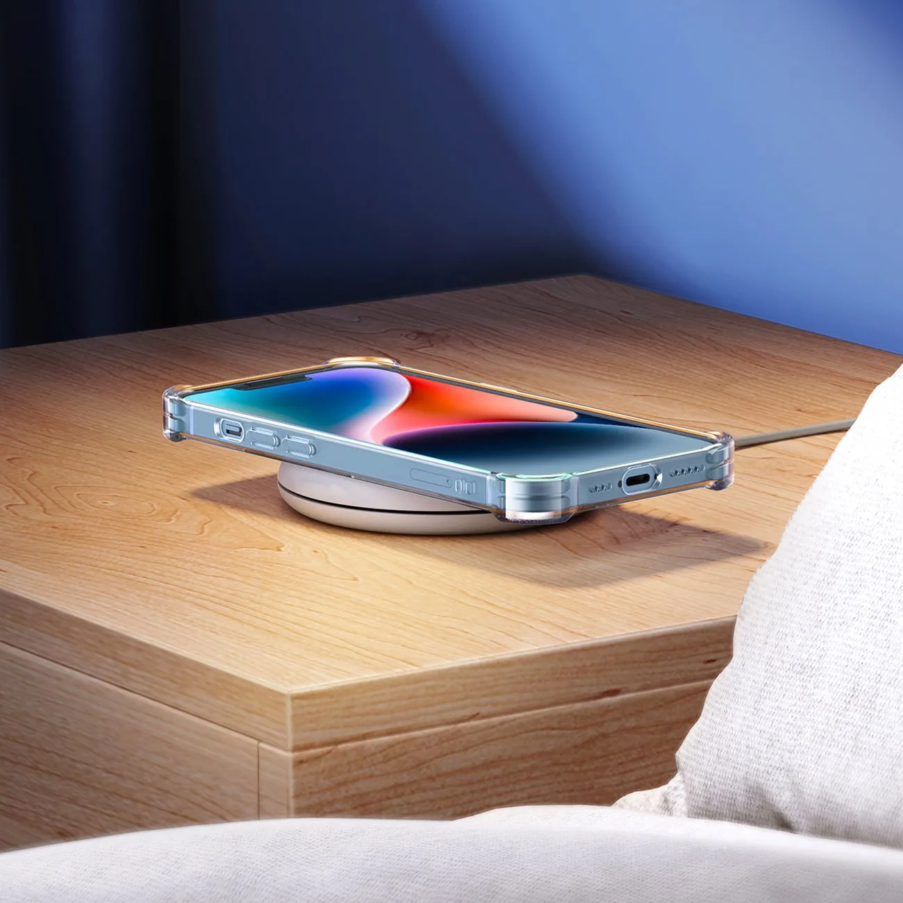 Gel maska za iPhone 14 Plus s ojačanim kutovima, zaštitna, prozirna 7