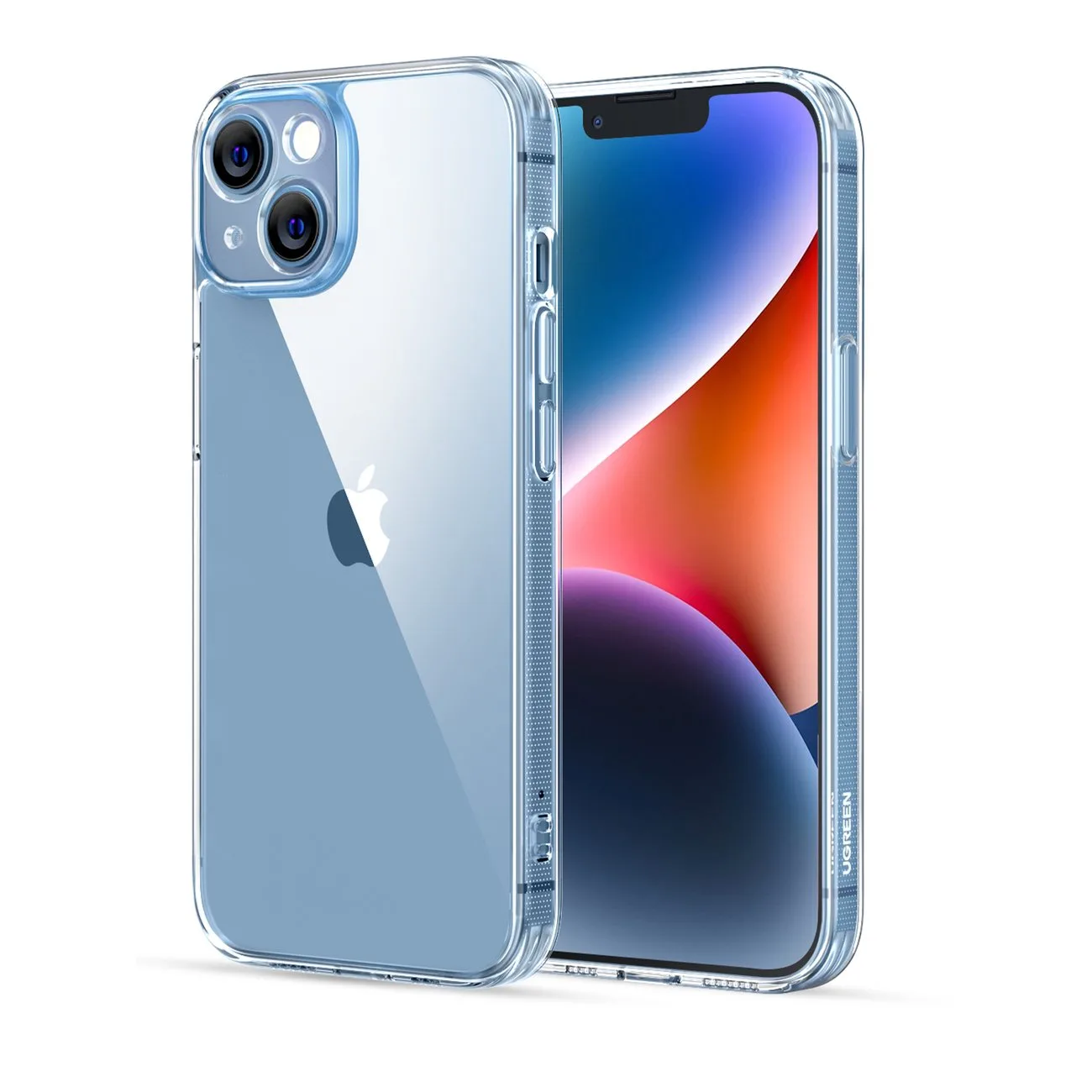 Átlátszó védőtok iPhone 14 Plus készülékhez, gélkerettel