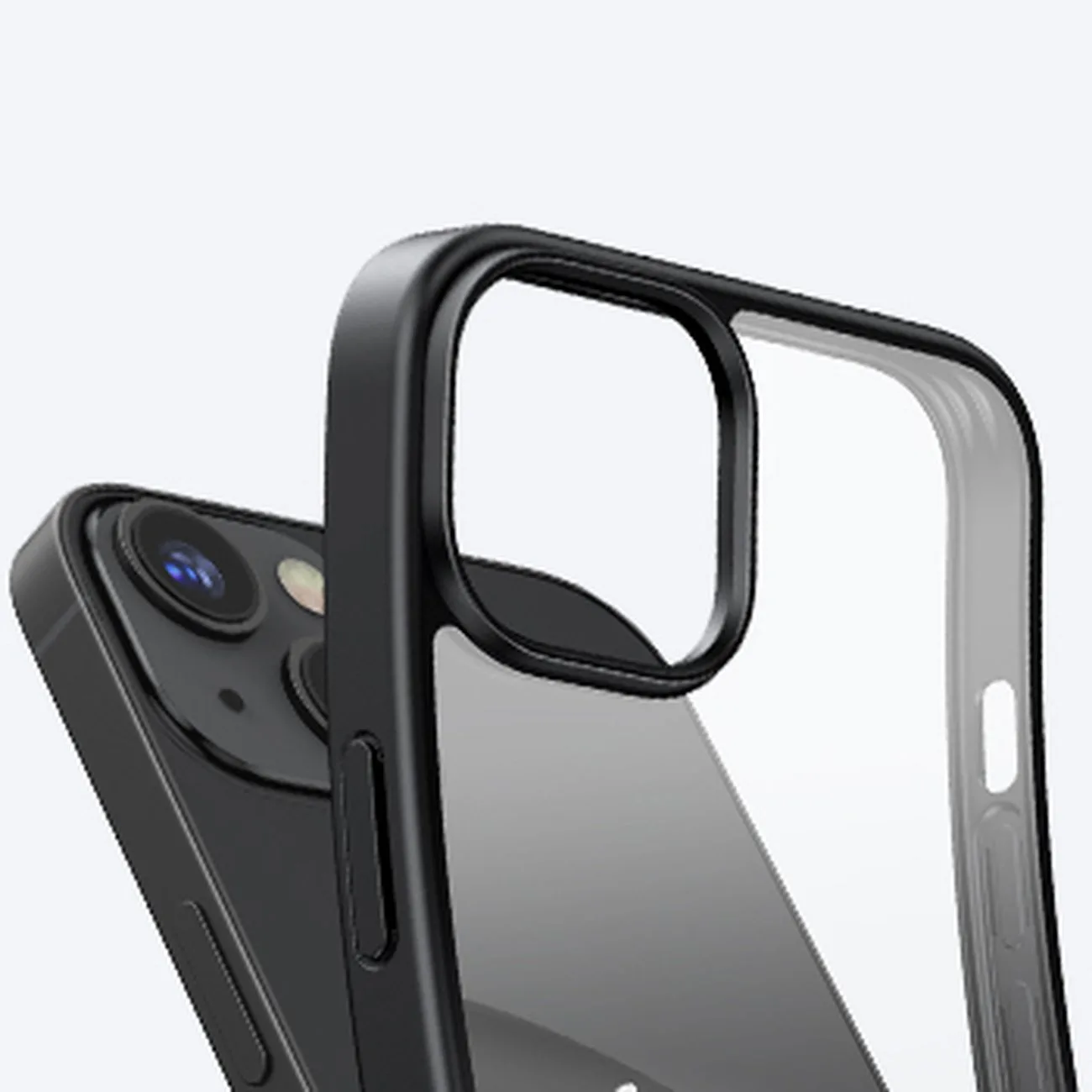 Tvrda futrola s gel okvirom i ugrađenim stalkom za iPhone 14, crna 10