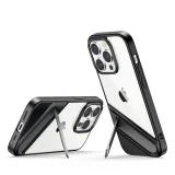 Hartschalenhülle mit Gelrahmen und integriertem Ständer für iPhone 14 Pro, schwarz