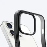 Hartschalenhülle mit Gelrahmen und integriertem Ständer für iPhone 14 Pro, schwarz 10