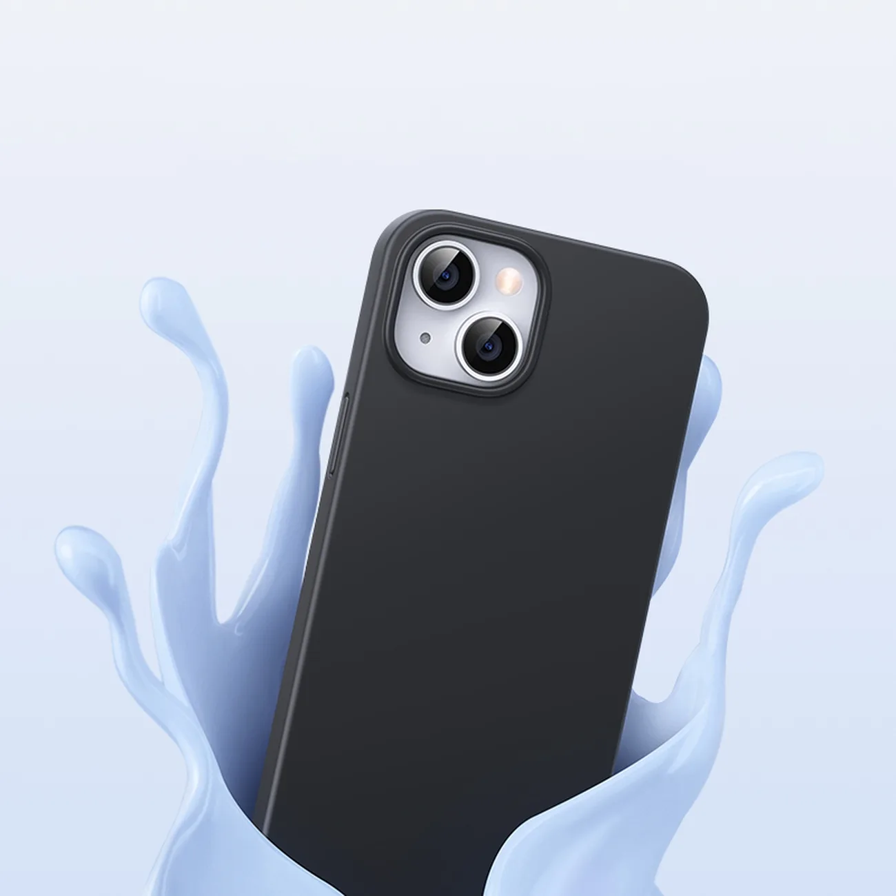 Husă flexibilă din silicon pentru iPhone 14 Plus, husă de protecție, negru 3