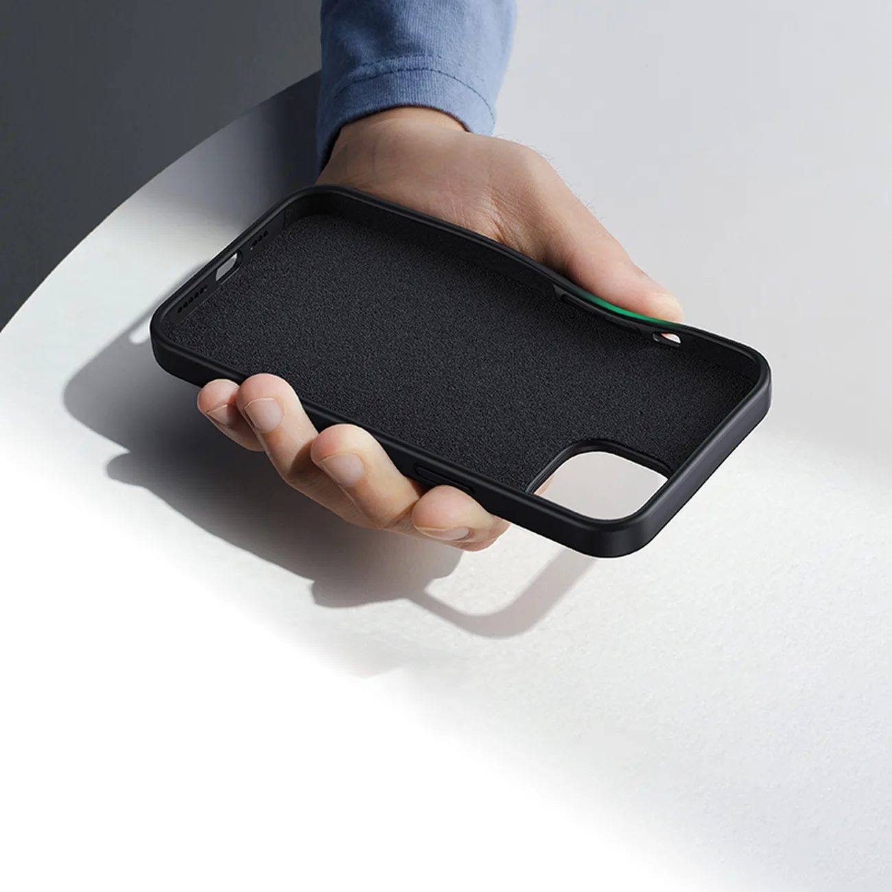 Husă flexibilă din silicon pentru iPhone 14 Plus, husă de protecție, negru 4