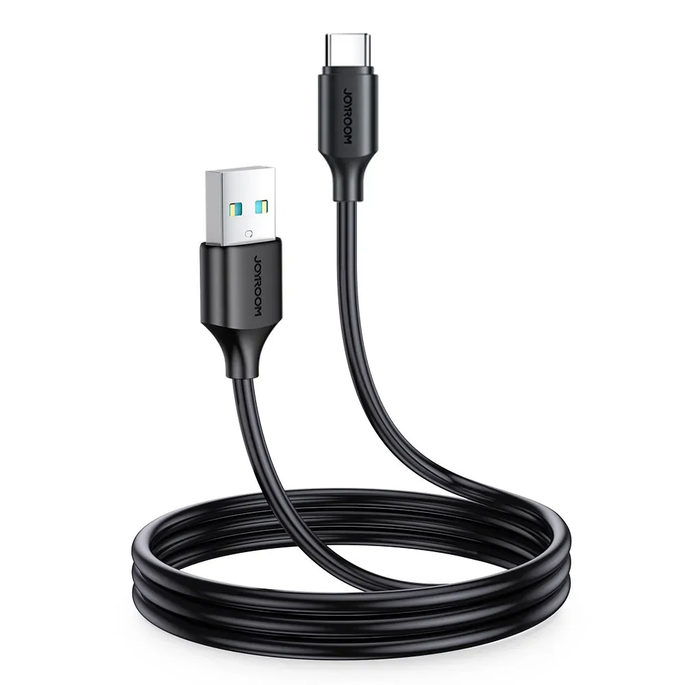 Kabel do ładowania i transmisji danych USB - USB Typ C 3A 1m czarny Kabel do ładowania i transmisji danych USB - USB Typ C 3A 1m czarny