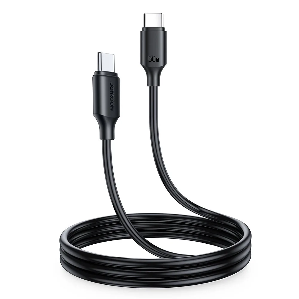 USB-C–USB-C kábel 480 Mb/s 60 W 1 m fekete