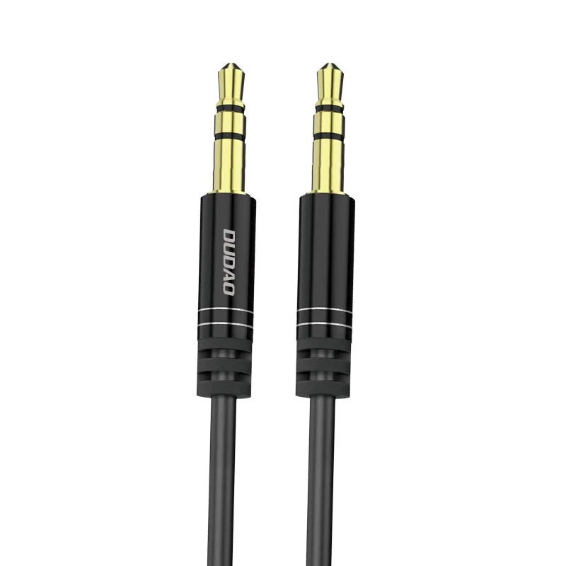 Rozciągliwy kabel przewód audio AUX mini jack 3.5mm sprężynka 150cm czarny Rozciągliwy kabel przewód audio AUX mini jack 3.5mm sprężynka 150cm czarny