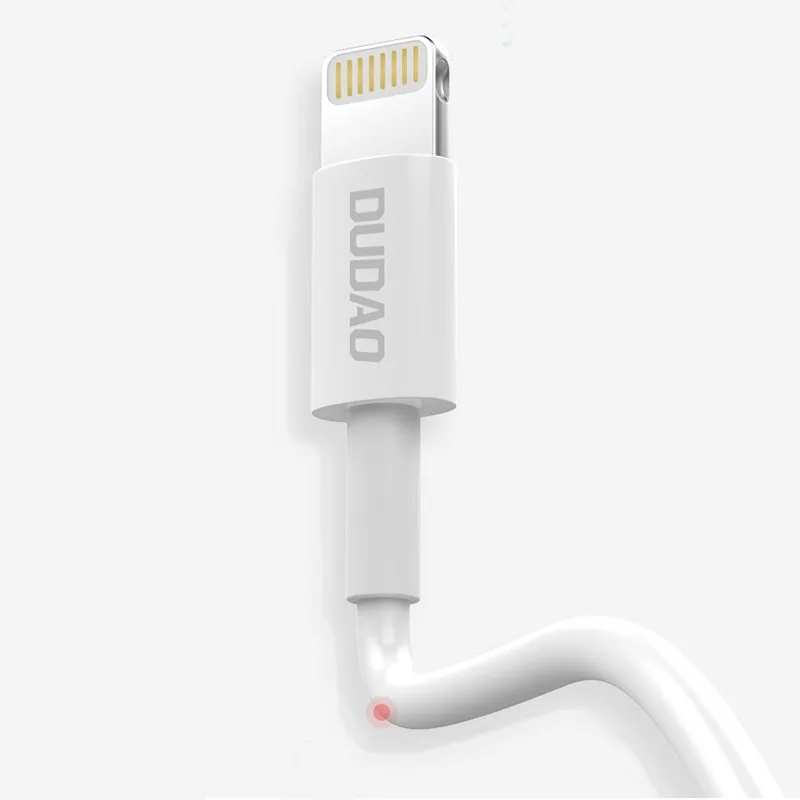 Przewód kabel do iPhone USB - Lightning 3A 1m biały 3