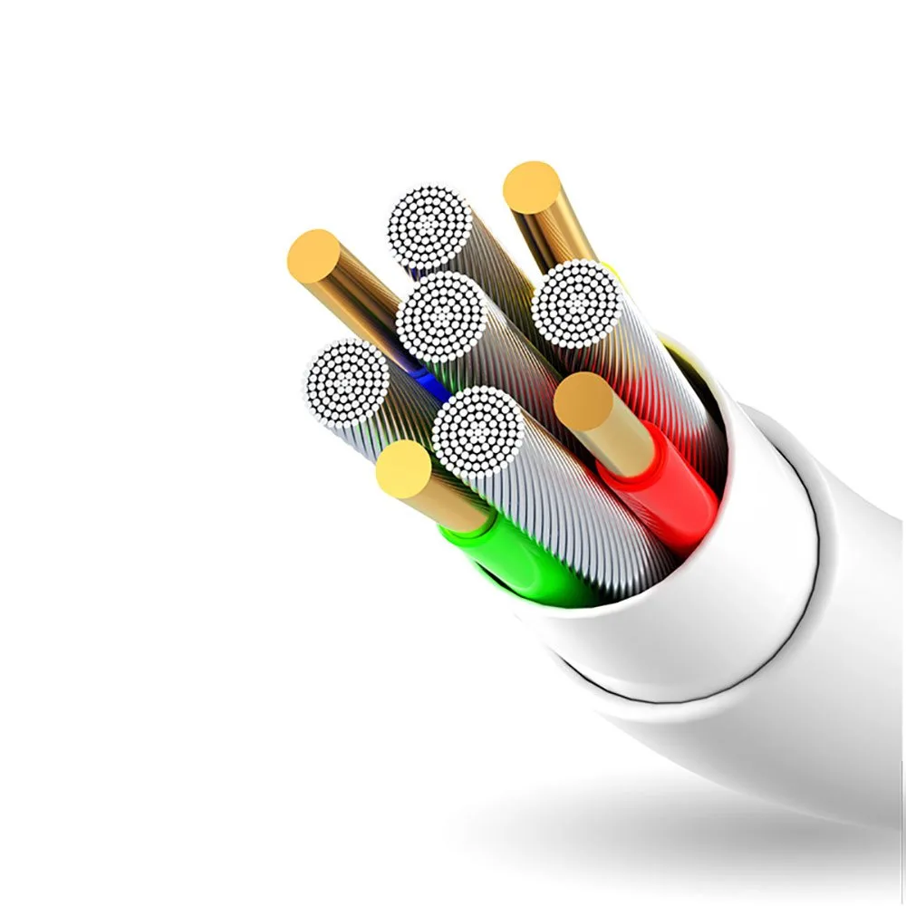 Przewód kabel do iPhone USB - Lightning 3A 1m biały 4