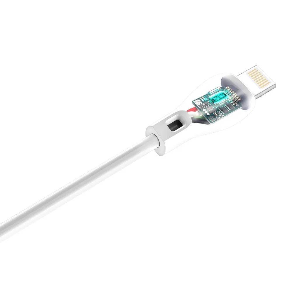 USB–Lightning kábel iPhone-hoz, 2,4 A, 1 m, fehér 4
