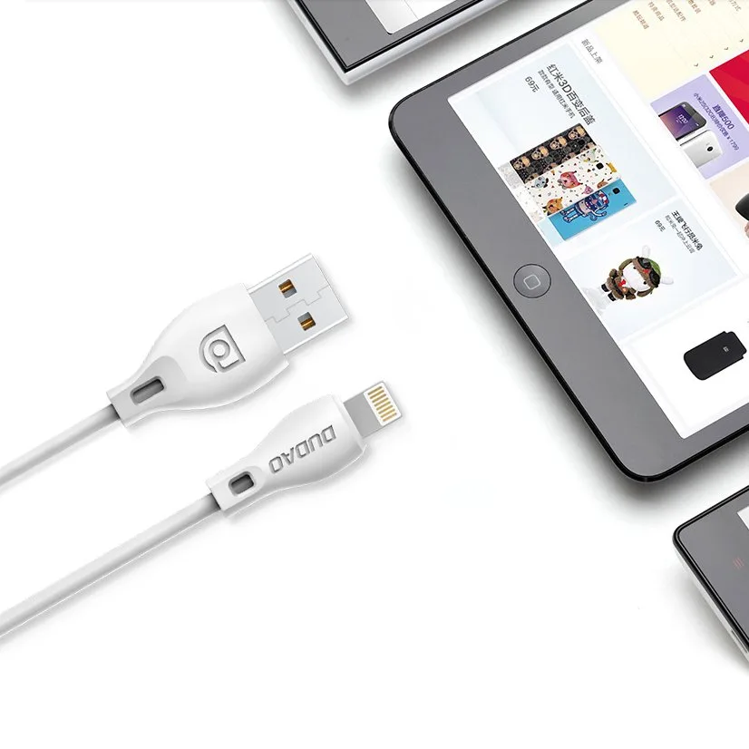 USB–Lightning kábel iPhone-hoz, 2,4 A, 1 m, fehér 8
