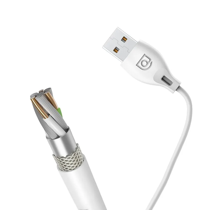 USB–Lightning kábel iPhone-hoz, 2,4 A, 1 m, fehér 9