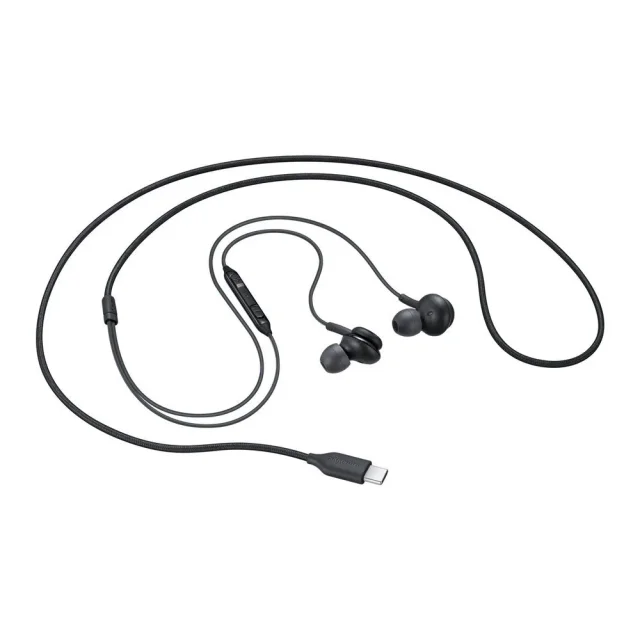 AKG vezetékes fülhallgató, USB-C csatlakozó, fekete