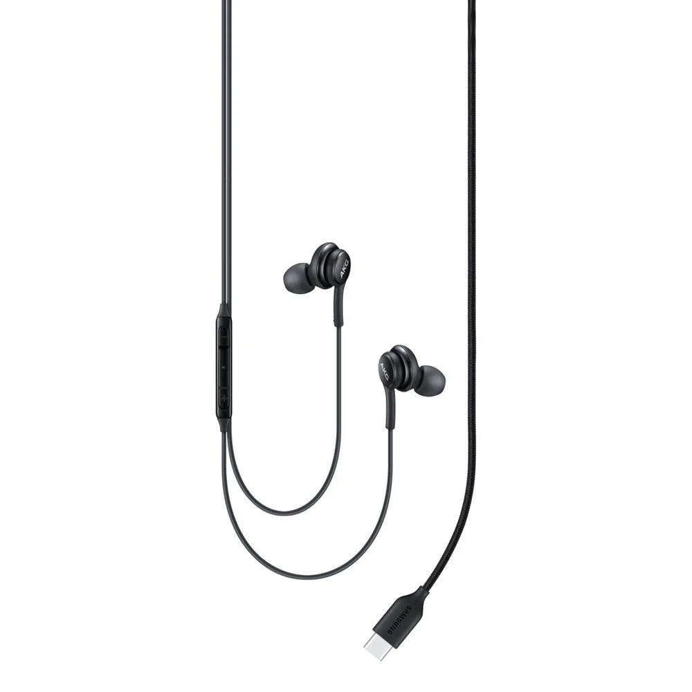 Przewodowe słuchawki dokanałowe AKG złącze USB-C czarny 6