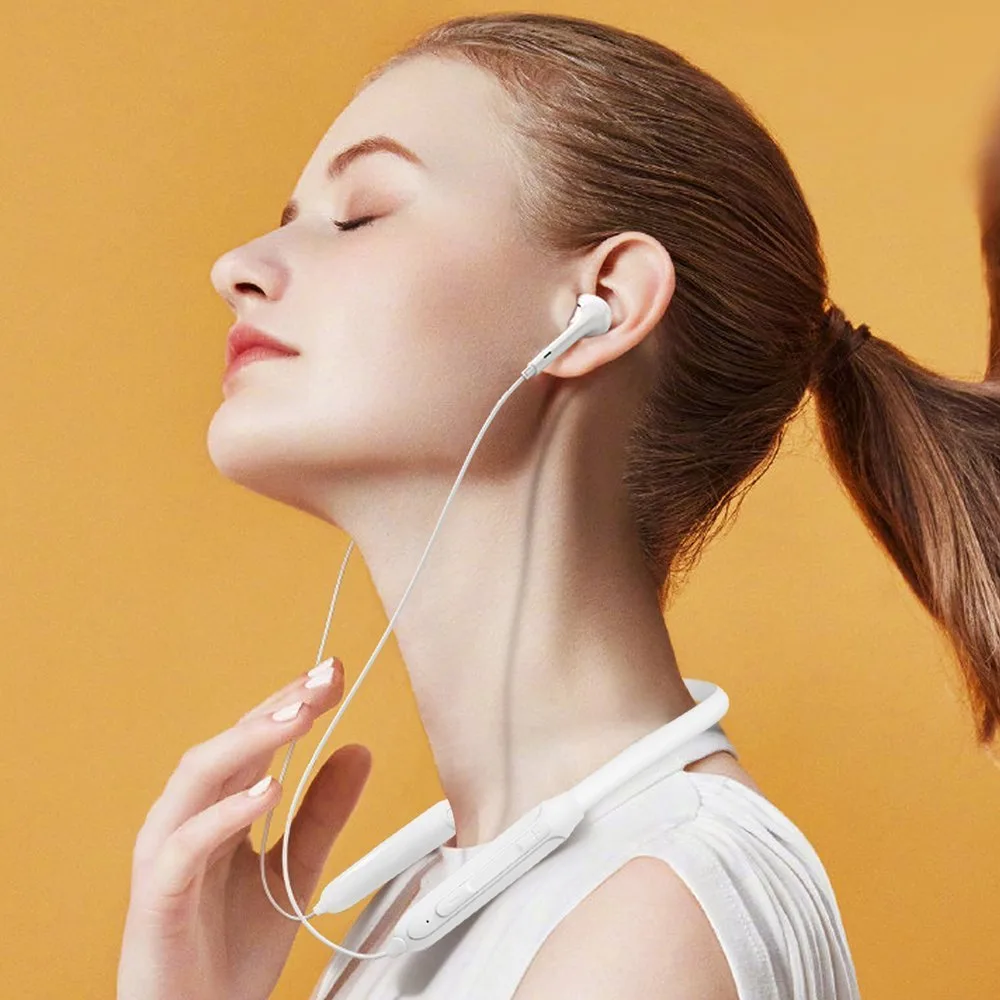 Magnetic Suction Wireless Bluetooth Earbuds, White 3