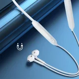 Căști Bluetooth fără fir cu ventuză magnetică, alb 4