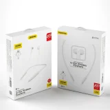 Căști Bluetooth fără fir cu ventuză magnetică, alb