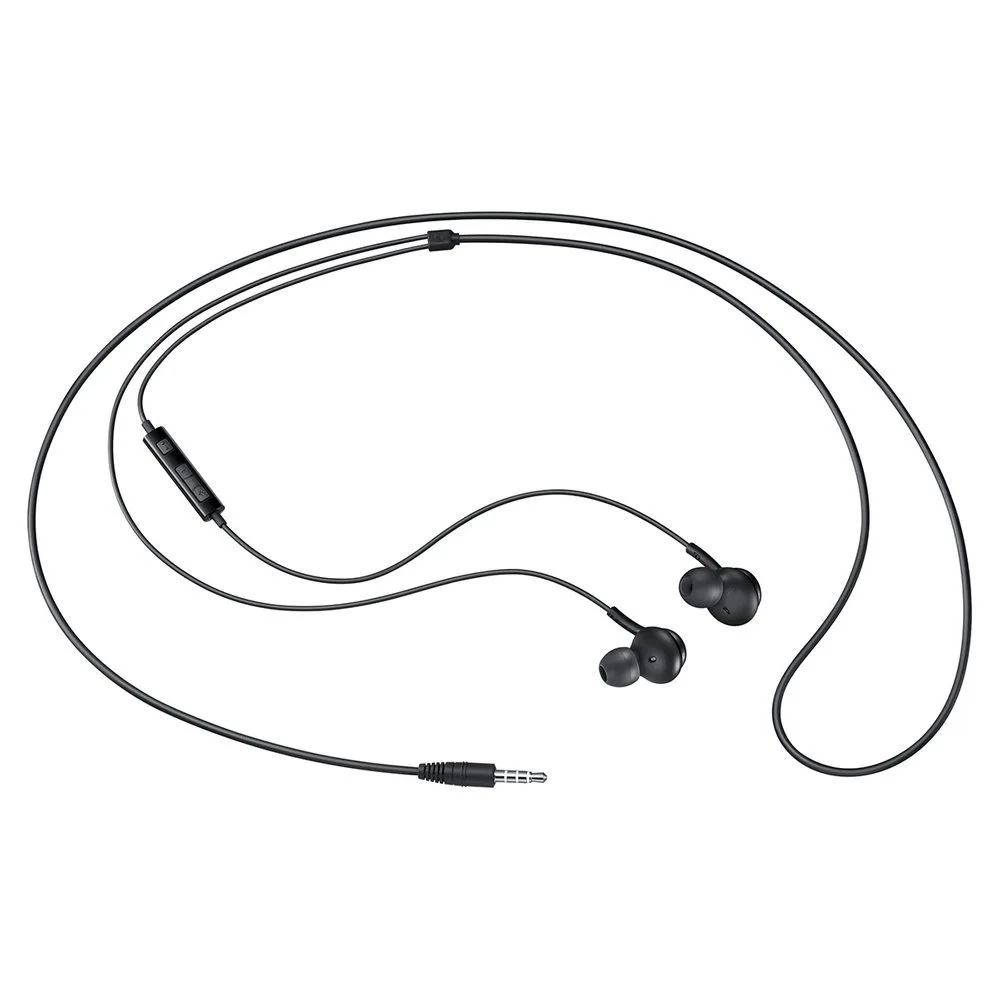 3,5 mm-es mini-jack fülhallgató távirányítóval és mikrofonnal, fekete