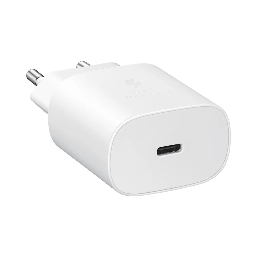 2w1 Ładowarka sieciowa 25W + kabel przewód USB-C 1m biały 2