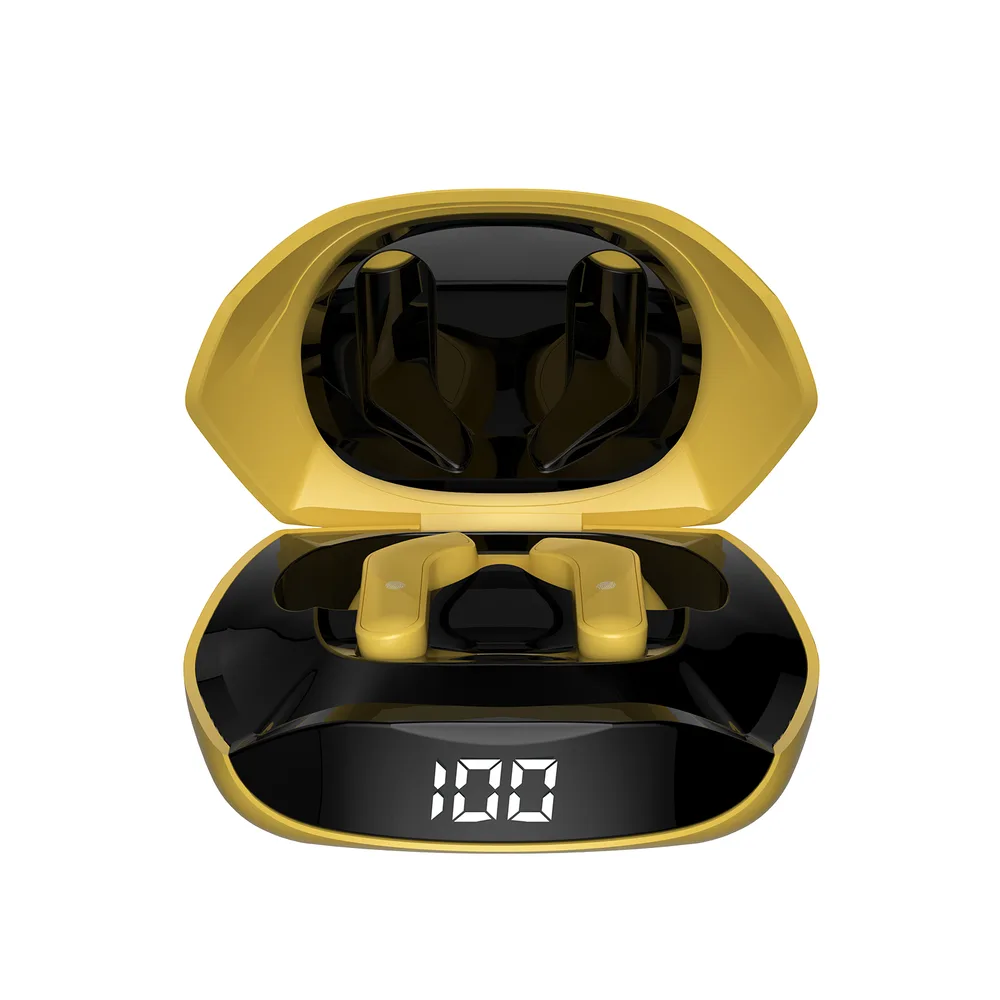 TWS Bluetooth 5.2 bežične slušalice za uho - Žute 3