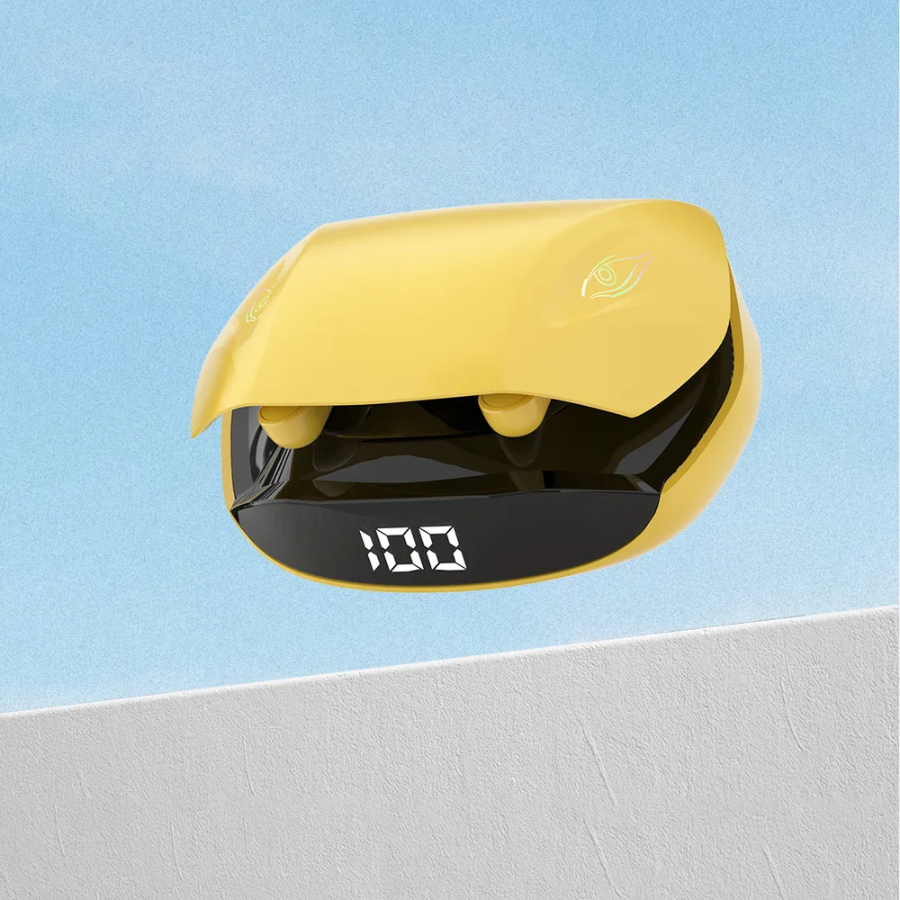 TWS Bluetooth 5.2 bežične slušalice za uho - Žute 6