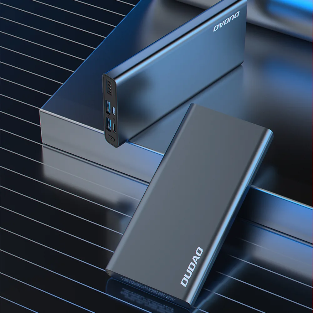 10000 mAh-s fém power bank töltöttségi szintjelzővel, ezüst 5