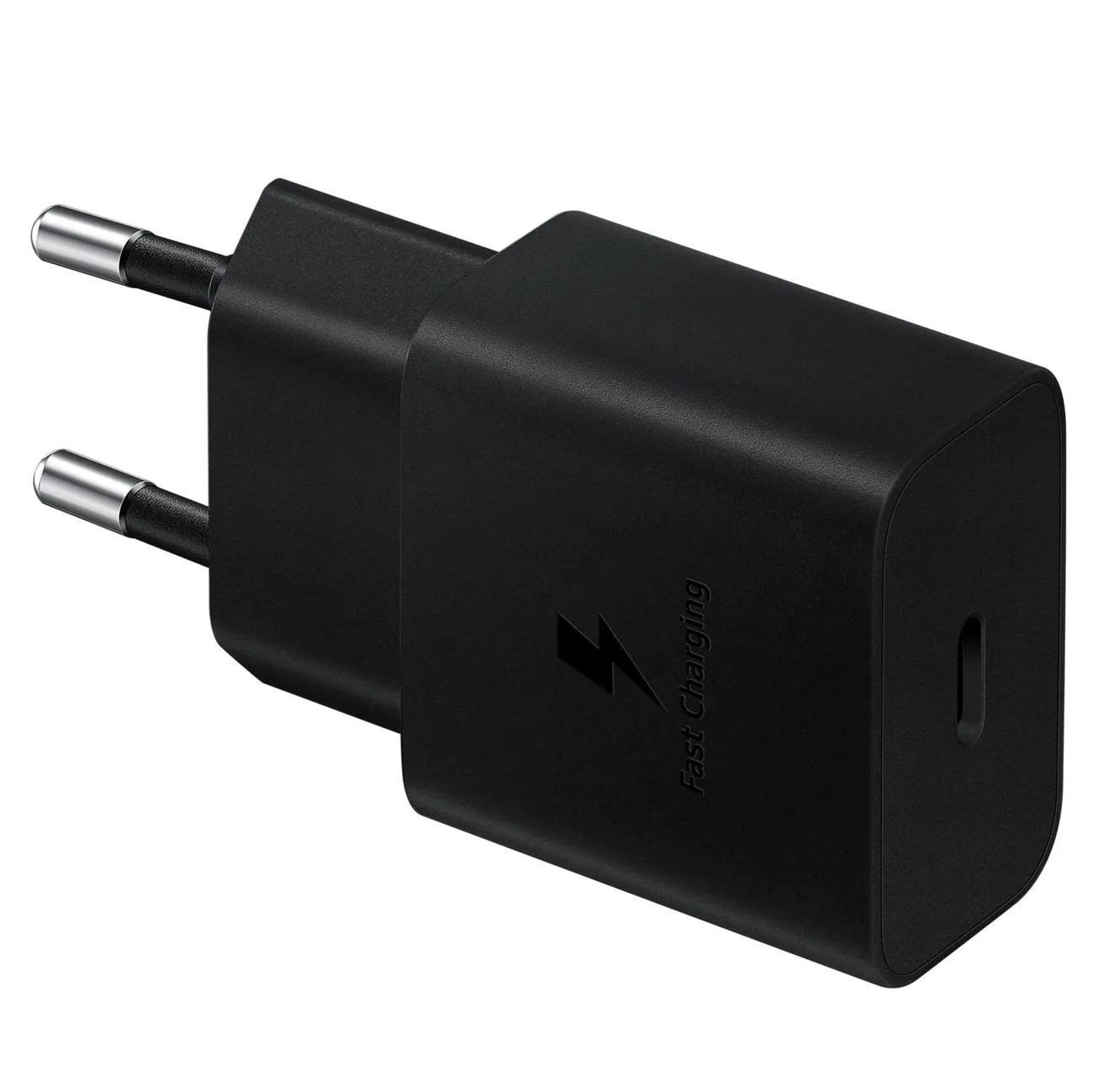 15W PD AFC USB-C wall charger + black USB-C cable 2
