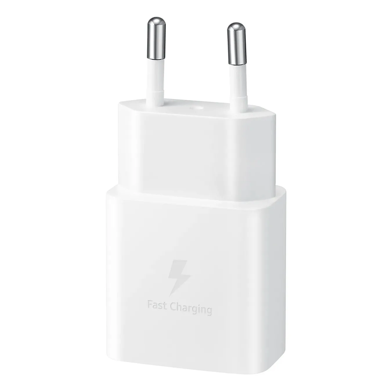 15 W PD AFC USB-C nabíjačka do zásuvky + biely USB-C kábel 3