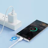 Flexibles, strapazierfähiges USB-C-Kabel zum Laden und für die Datenübertragung, 1 m, weiß 6