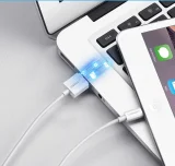 Cablu USB-Lightning MFi pentru iPhone, 1 m, 2,4 A, alb 10