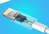 Cablu USB-Lightning MFi pentru iPhone, 1 m, 2,4 A, alb 8