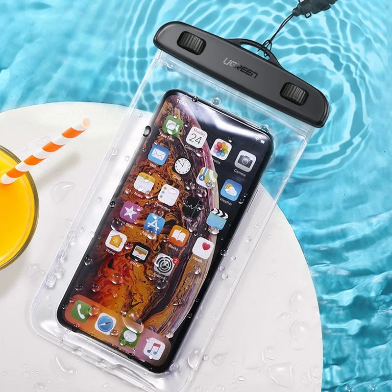 Waterproof phone case with lanyard, IPX8 rated up to 30m, black 8