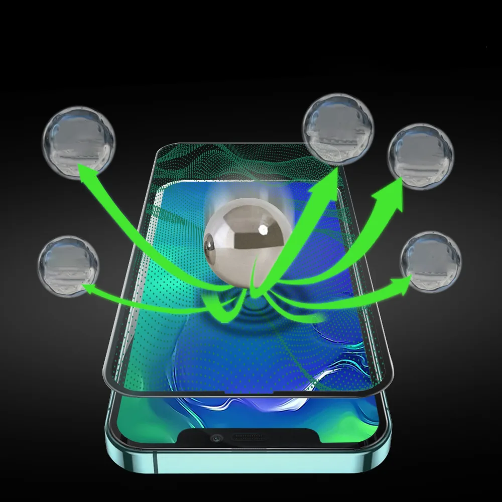 6-in-1 Protective Kit for iPhone 11 PRO Max: Case, Screen and Camera Glass, D30 Buffer Applicator 9