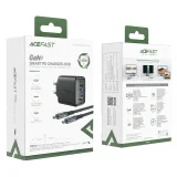 2w1 Ładowarka sieciowa z kablem USB-C + przejściówka adapter USB-C - HDMI 4K czarna 5