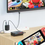 2w1 Ładowarka sieciowa z kablem USB-C + przejściówka adapter USB-C - HDMI 4K czarna 8