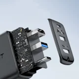 2w1 Ładowarka sieciowa z kablem USB-C + przejściówka adapter USB-C - HDMI 4K czarna 9