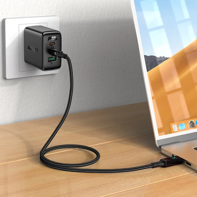 Fonott kábel LED-jelzővel iPhone-hoz MFI USB-C – Lightning 1,2 m 30 W 3 A fekete 4
