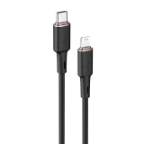 MFI-zertifiziertes USB-C-zu-Lightning-Kabel für iPhone, 30 W, 3 A, 1,2 m, schwarz