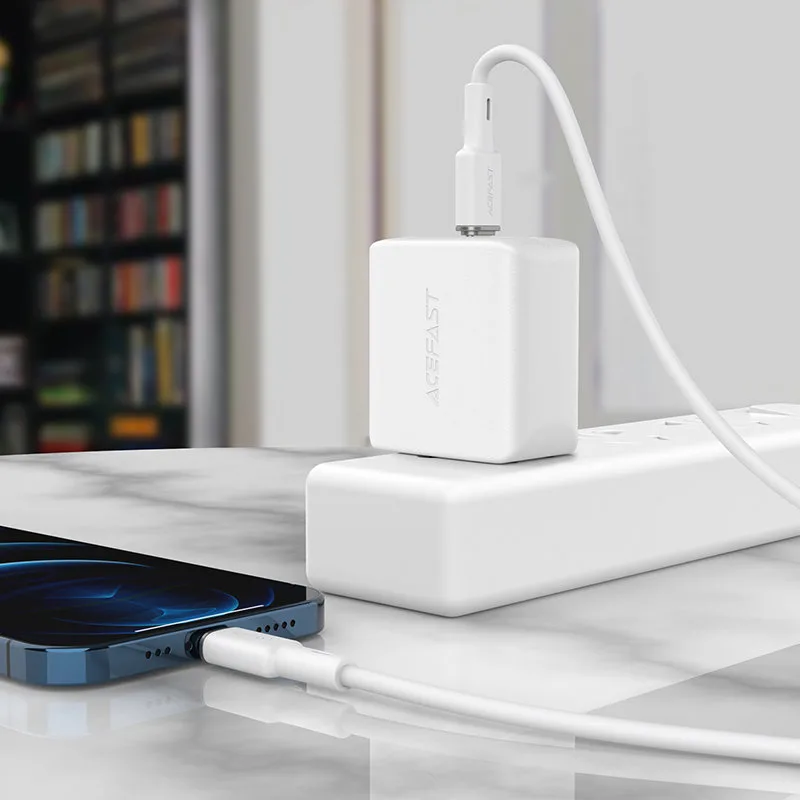 Cablu USB-C la Lightning certificat MFI pentru iPhone, 30 W, 3 A, 1,2 m, negru 6