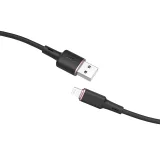 Kabel przewód do iPhone MFI USB - Lightning 2.4A 1.2m czarny 2