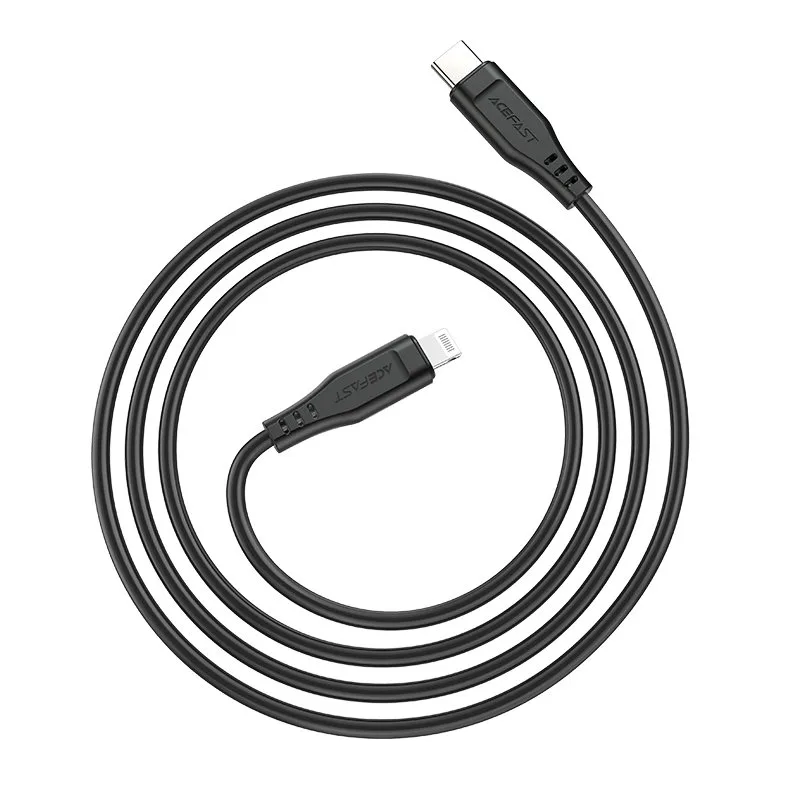 MFI-certified USB-C to Lightning cable for iPhone, 30W, 3A, 1.2m, black 2