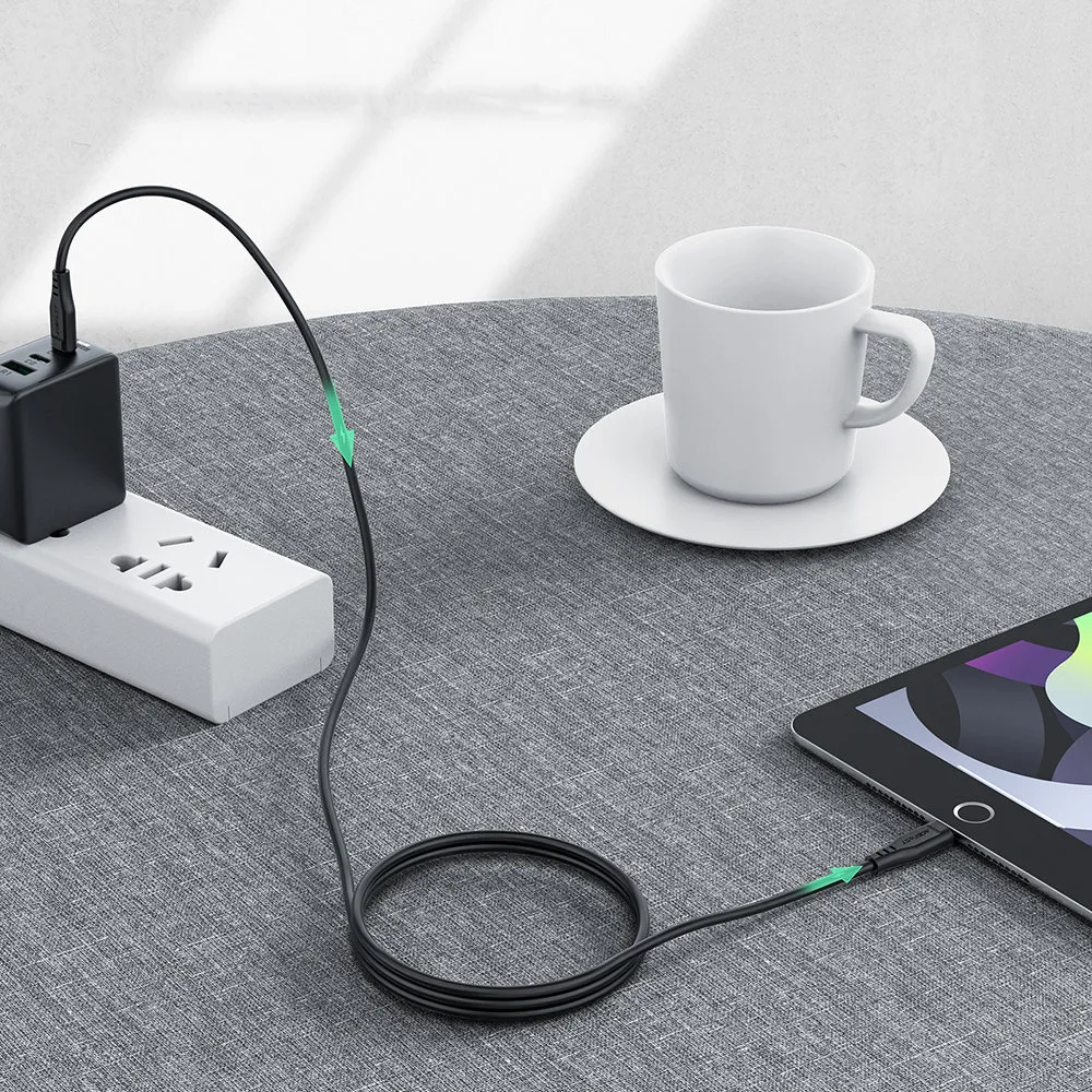 MFI-certified USB-C to Lightning cable for iPhone, 30W, 3A, 1.2m, black 7