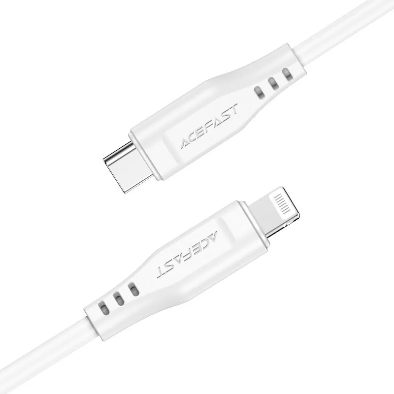 MFI-certified USB-C to Lightning cable for iPhone, 30W, 3A, 1.2m, white 2