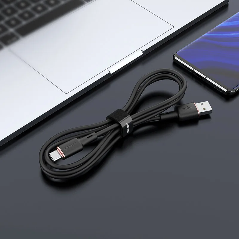 USB to USB-C cable, 3A, 1.2m, black 4