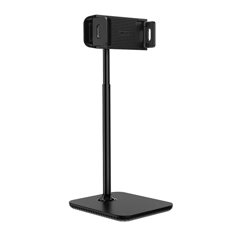 Teleskopowy stojak na biurko uchwyt do telefonu i tabletu 135-230mm szer czarny 2