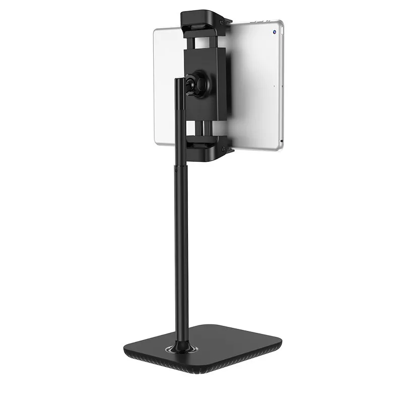 Teleskopowy stojak na biurko uchwyt do telefonu i tabletu 135-230mm szer czarny 3