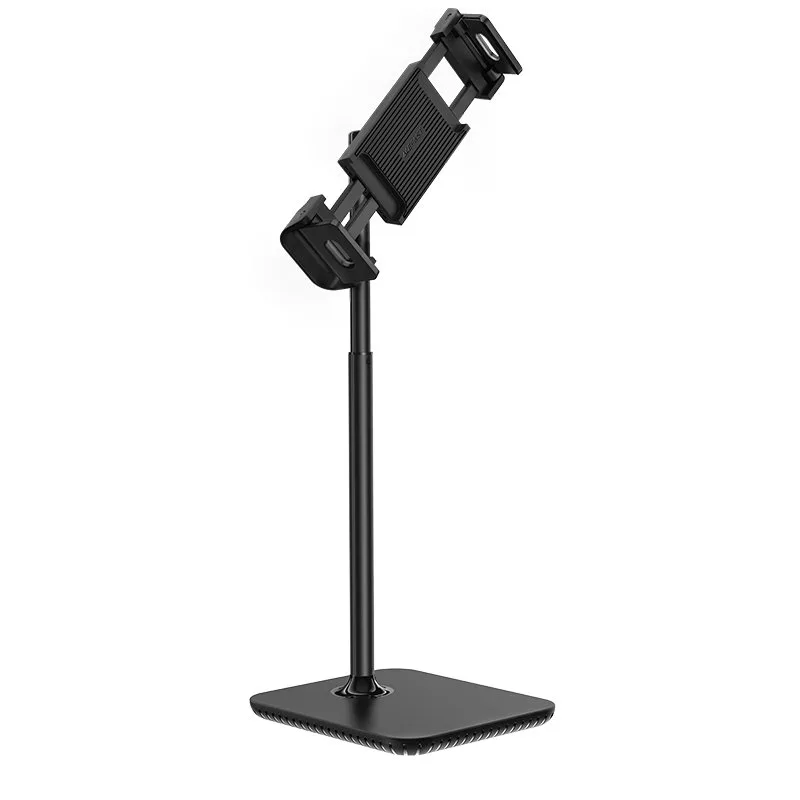 Teleskopowy stojak na biurko uchwyt do telefonu i tabletu 135-230mm szer czarny 4